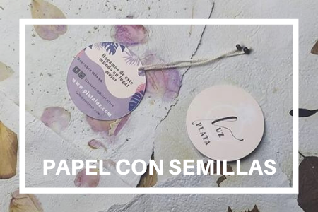 ic: plata luz blog papel con semillas plantable ecofriendly