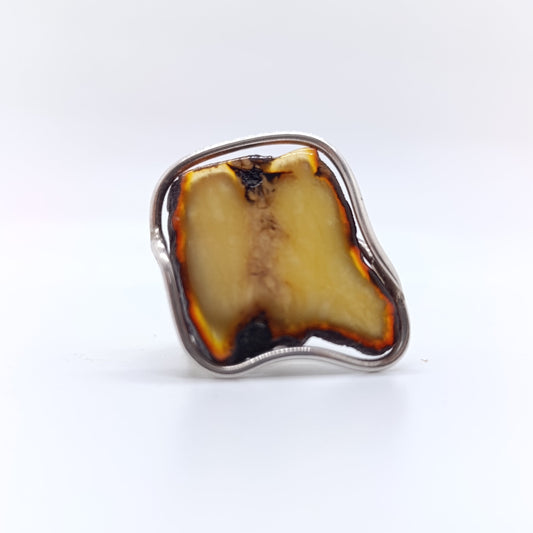 Anillo Ámbar Irregular Báltico