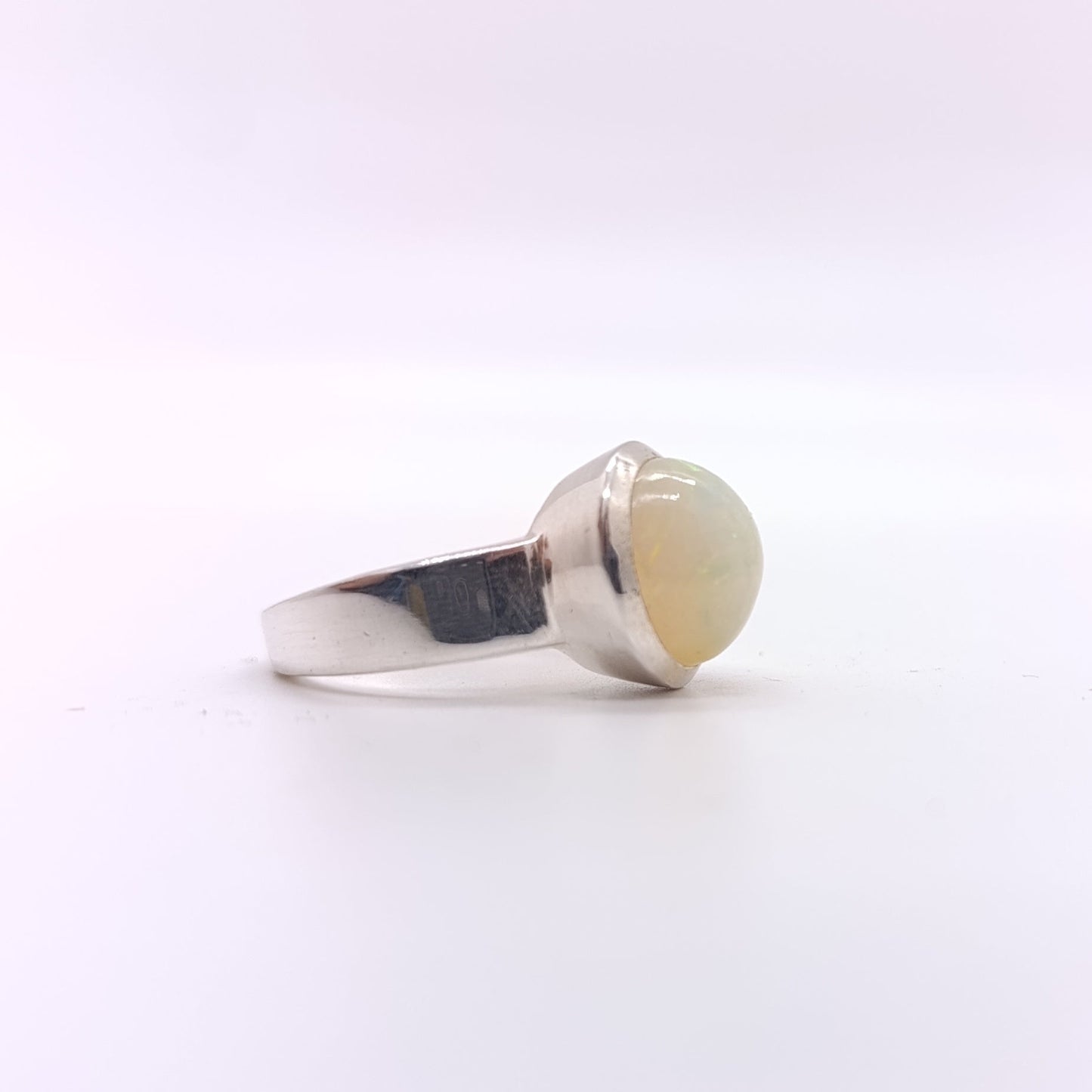 Anillo Opalo Walo Redondo Calidad AAA