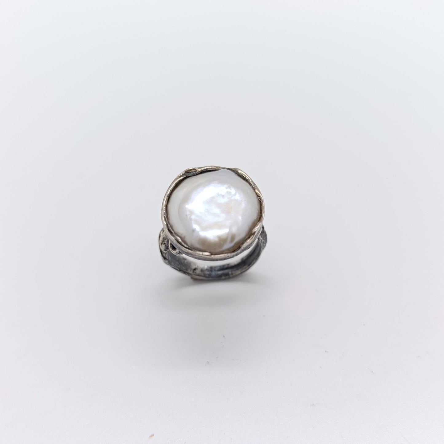 Anillo Perla Redonda Chapado Oro 18k