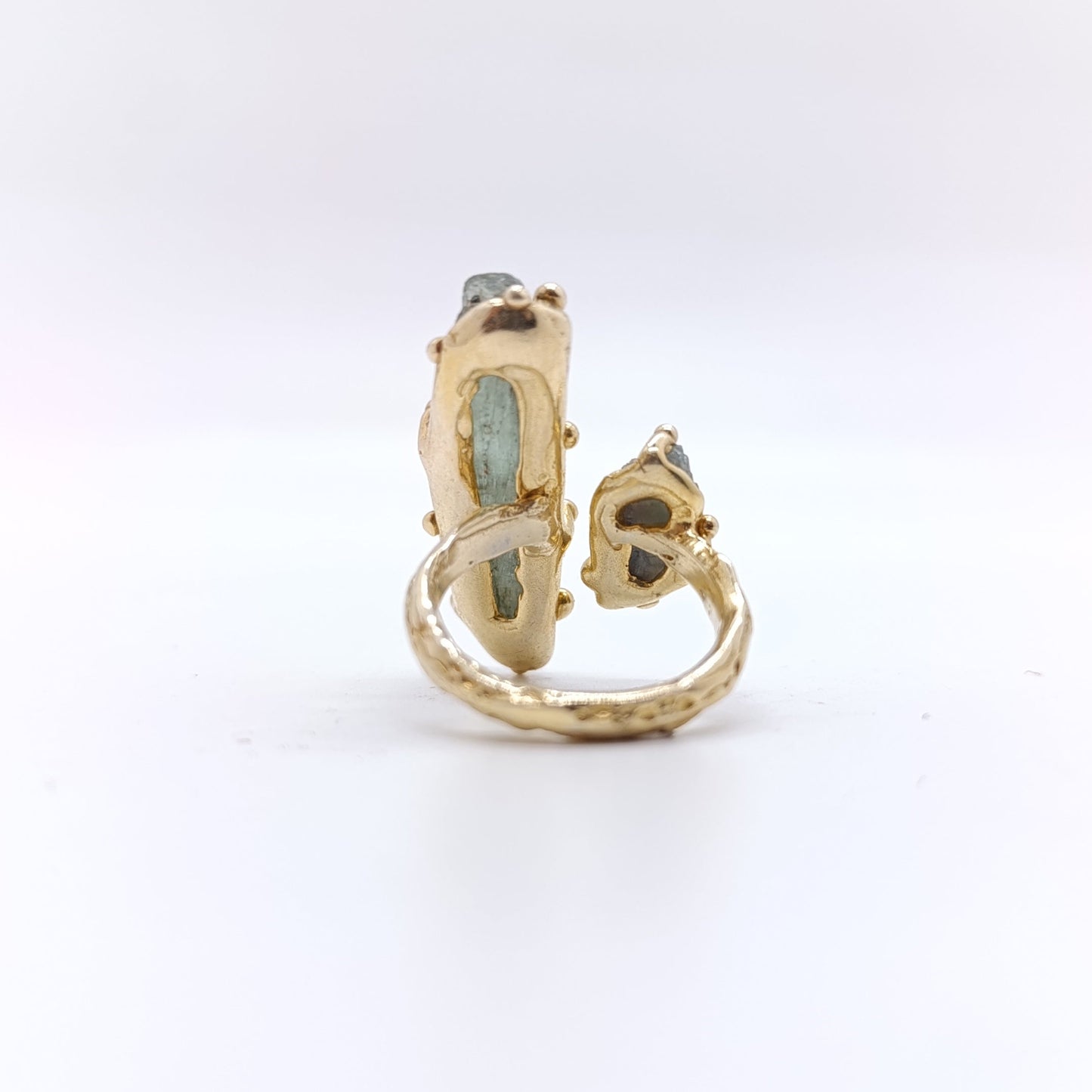 Anillo Turmalina Chapado Oro 18k