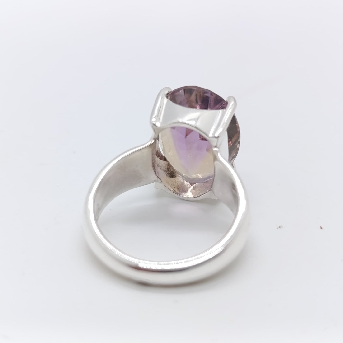 Anillo de Plata con Ametrino Natural