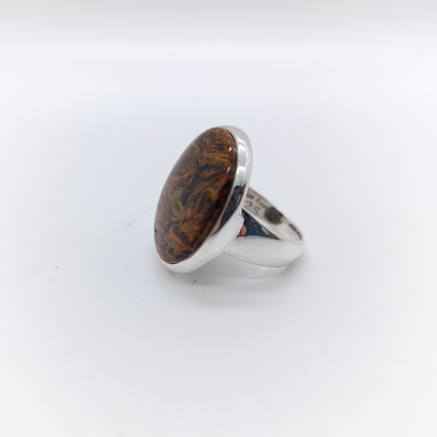 Anillo Pietersita Hecho a Mano