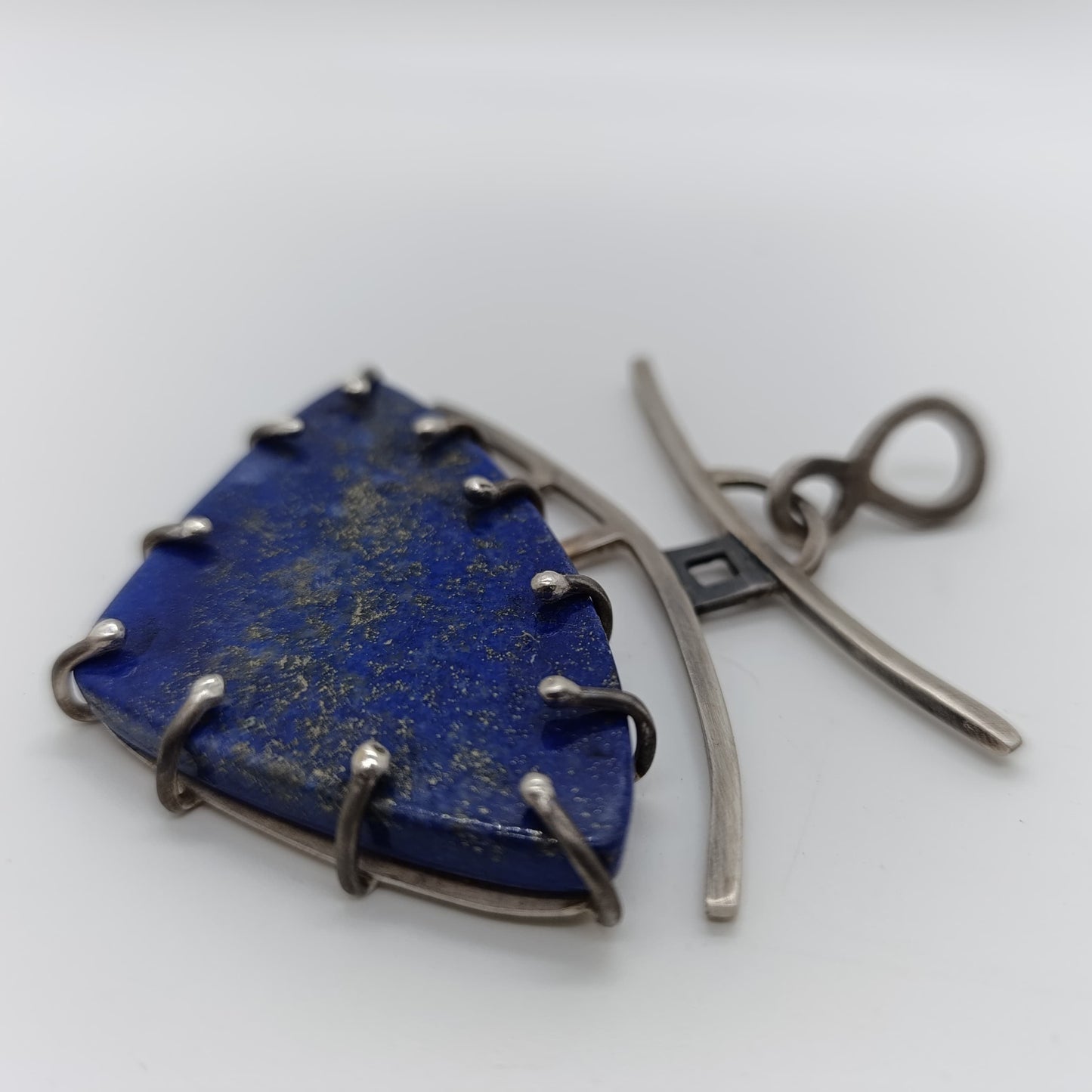 Colgante Urano Lapislázuli y Plata 925 Hecho a Mano