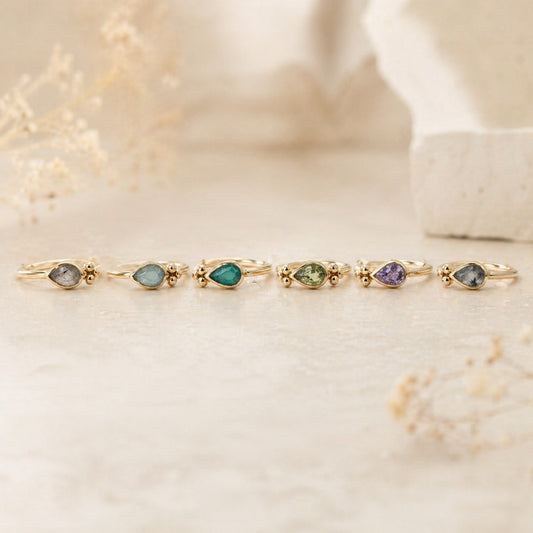 Anillo Trip Chapado en Oro 18k