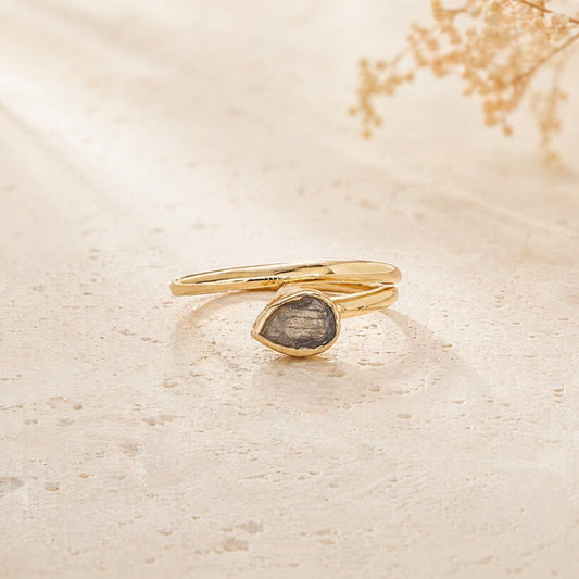 Anillo Colour Piedras Chapado en Oro 18k