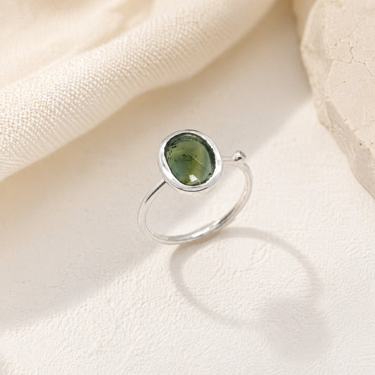 Anillo Turmalina Verdelita
