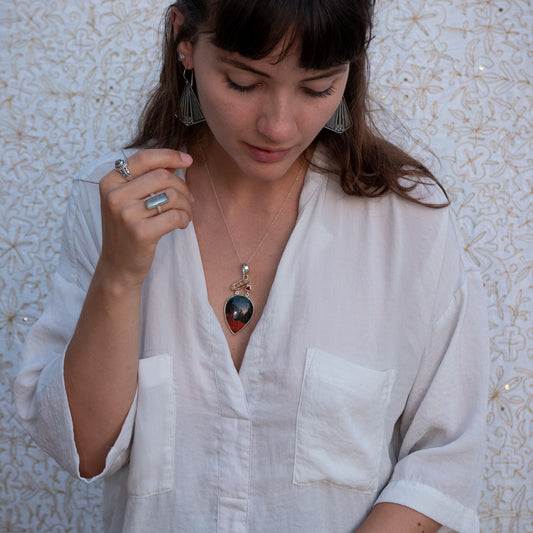 Anillo Luces de Labradorita