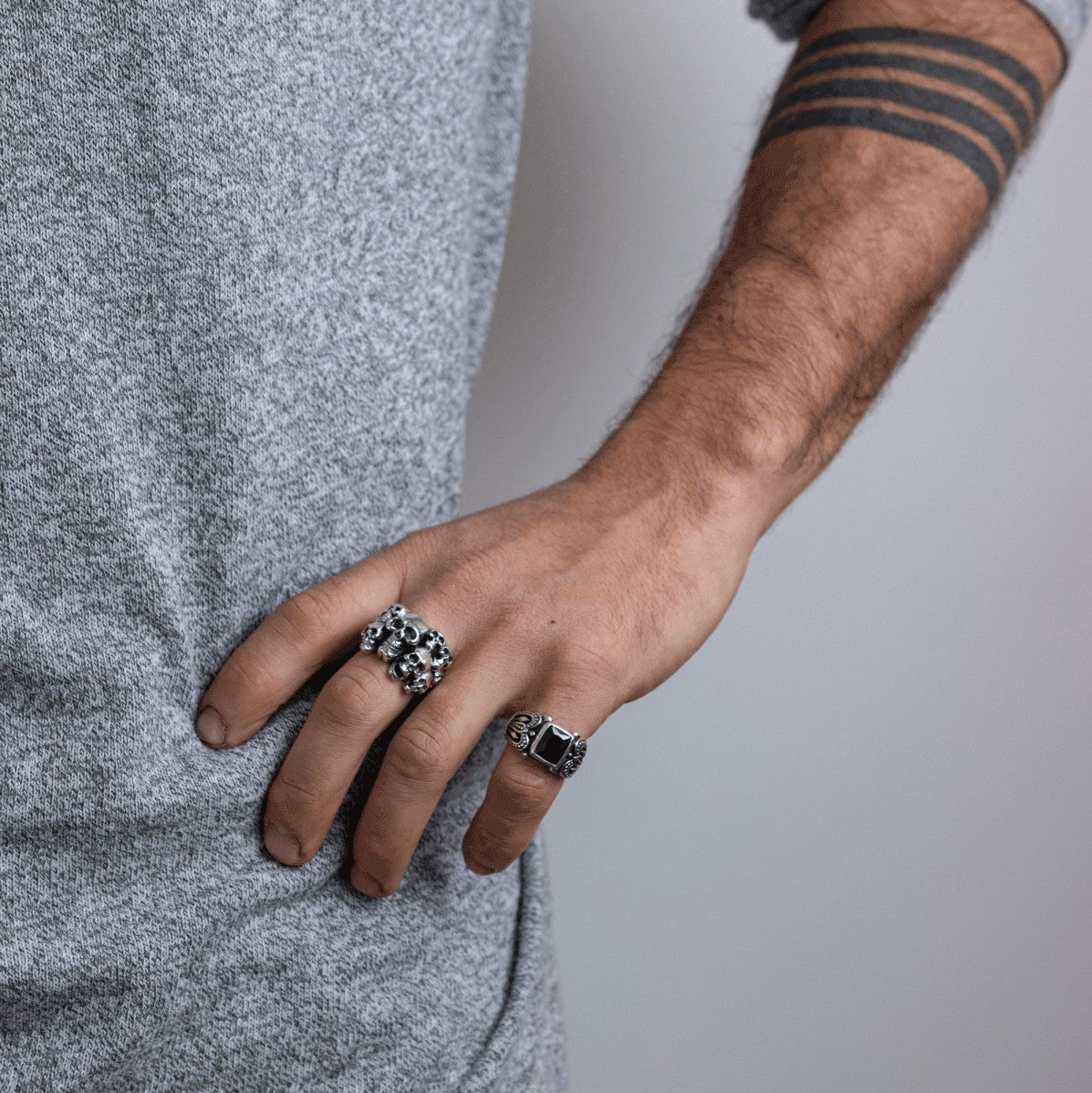 Anillo Combi Calaveras