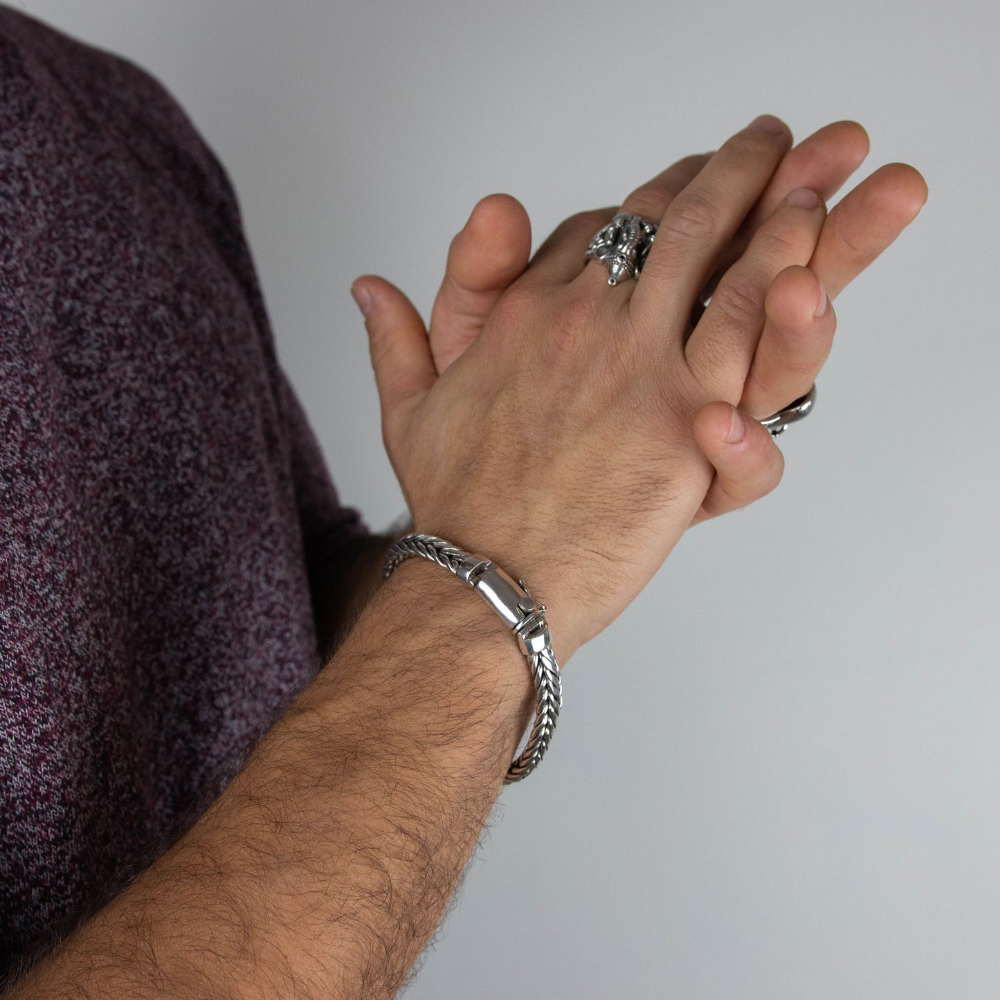 Pulsera Ovaal Simple - Plata Luz