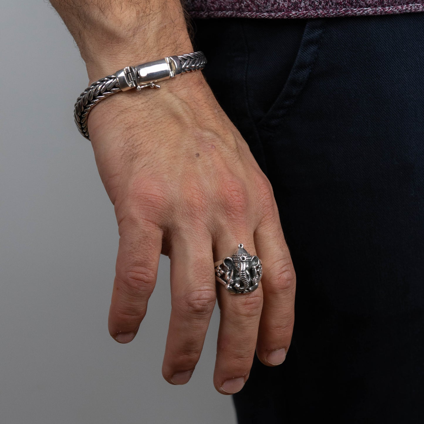Pulsera Ovaal Simple - Plata Luz