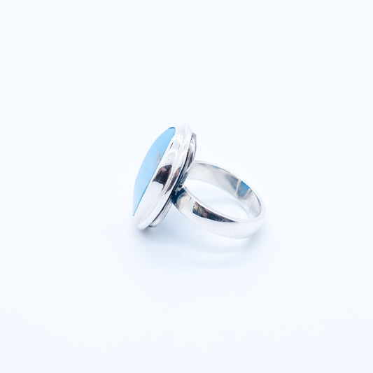 Anillo Turquesa Príncipe Plata 930 Fairmined