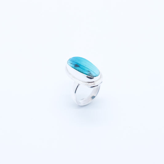 Anillo Turquesa Firgun Mini Plata 930