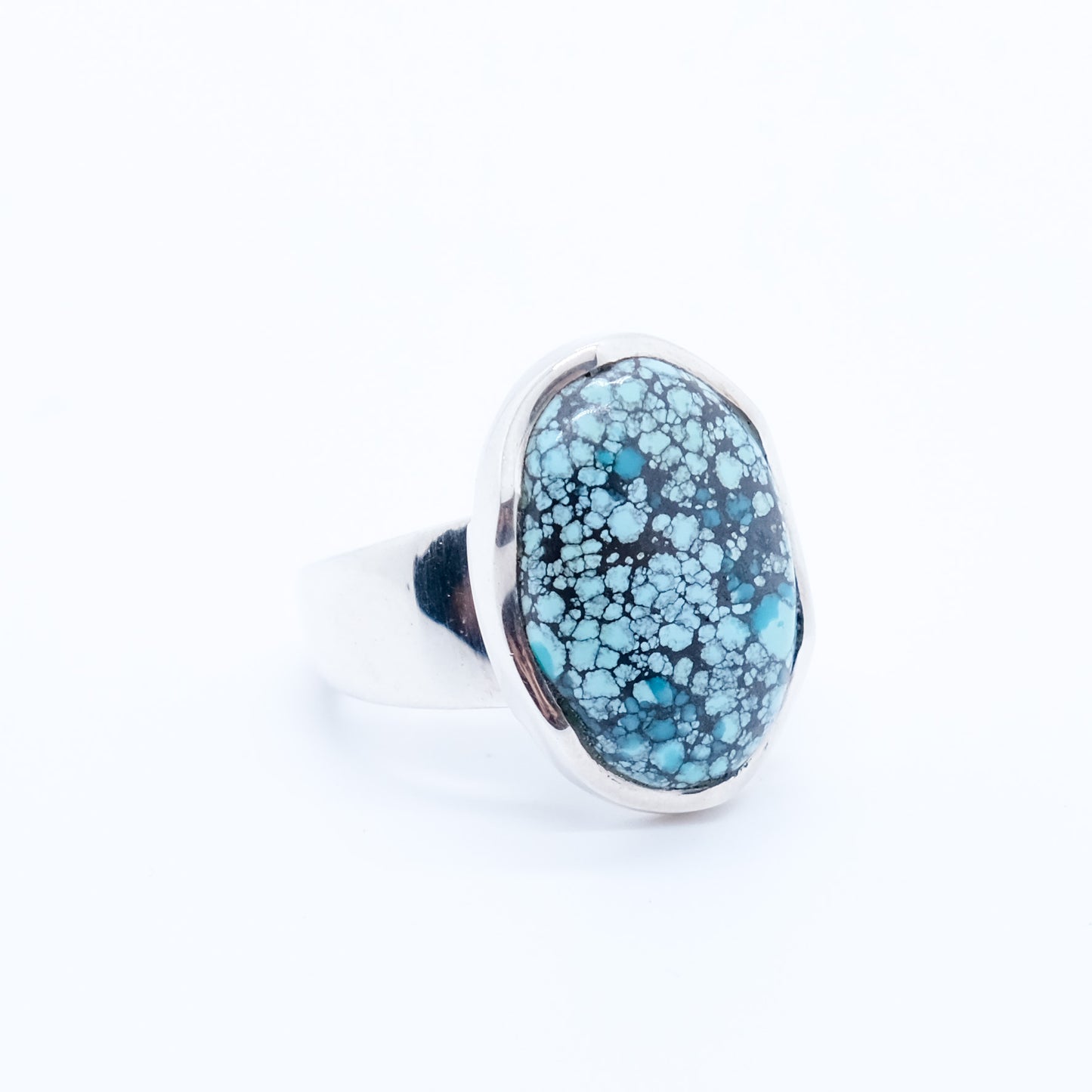 Anillo Turquesa MultiDot Plata 930 Hecho a Mano Fairmined