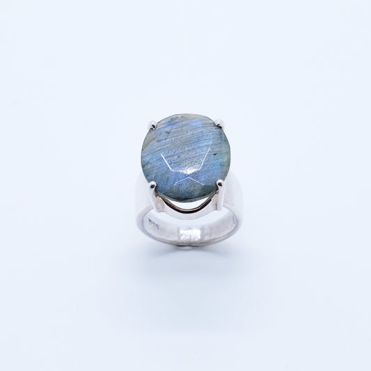Anillo Labradorita Ichigo Plata 930 Fairmined