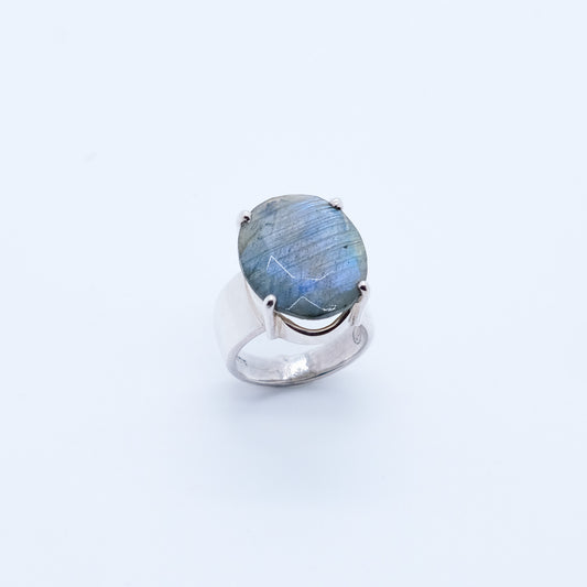 Anillo Labradorita Ichigo Plata 930 Fairmined