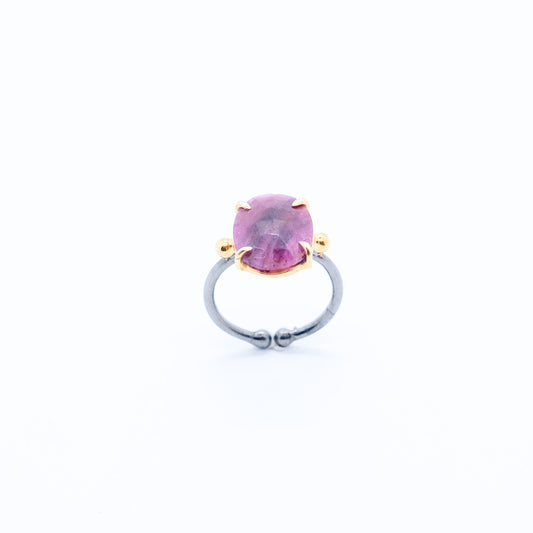 Anillo Rubí GoldSmith Plata 925 Baño Oro 18k
