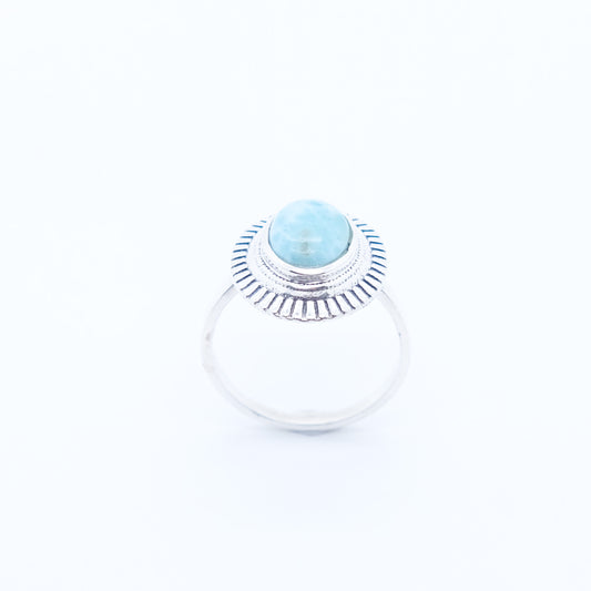 Anillo Livsnjutare Larimar Plata 930 Fairmined