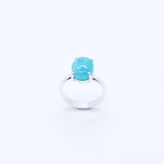 Anillo Saudade Amazonita Plata 925 Fairmined