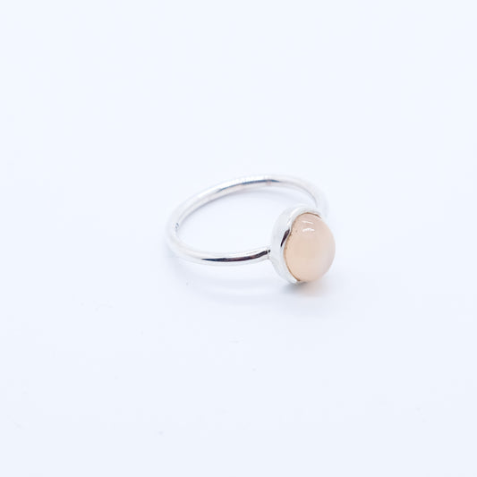 Anillo Moon Piedra Luna Ceilán Plata 925 Fairmined