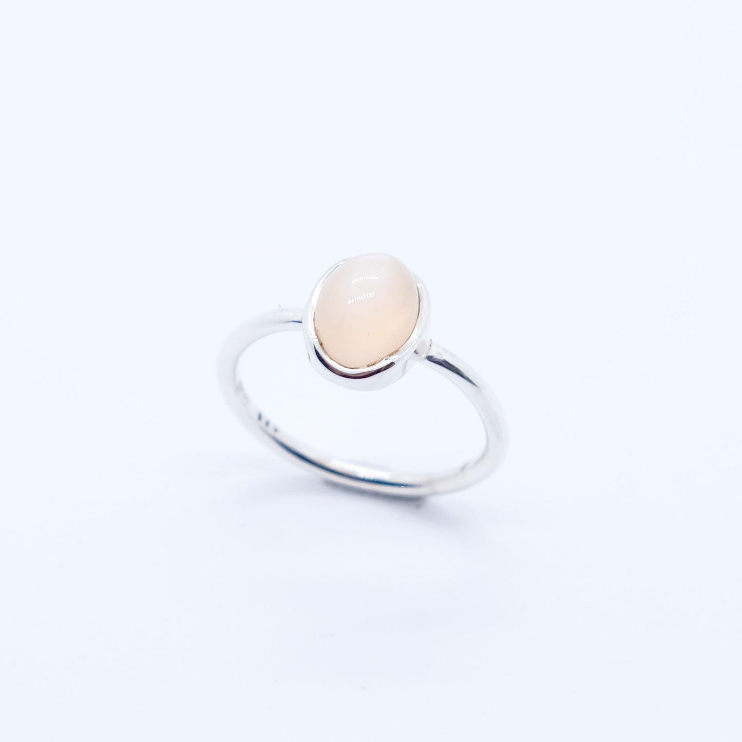 Anillo Moon Piedra Luna Ceilán Plata 925 Fairmined