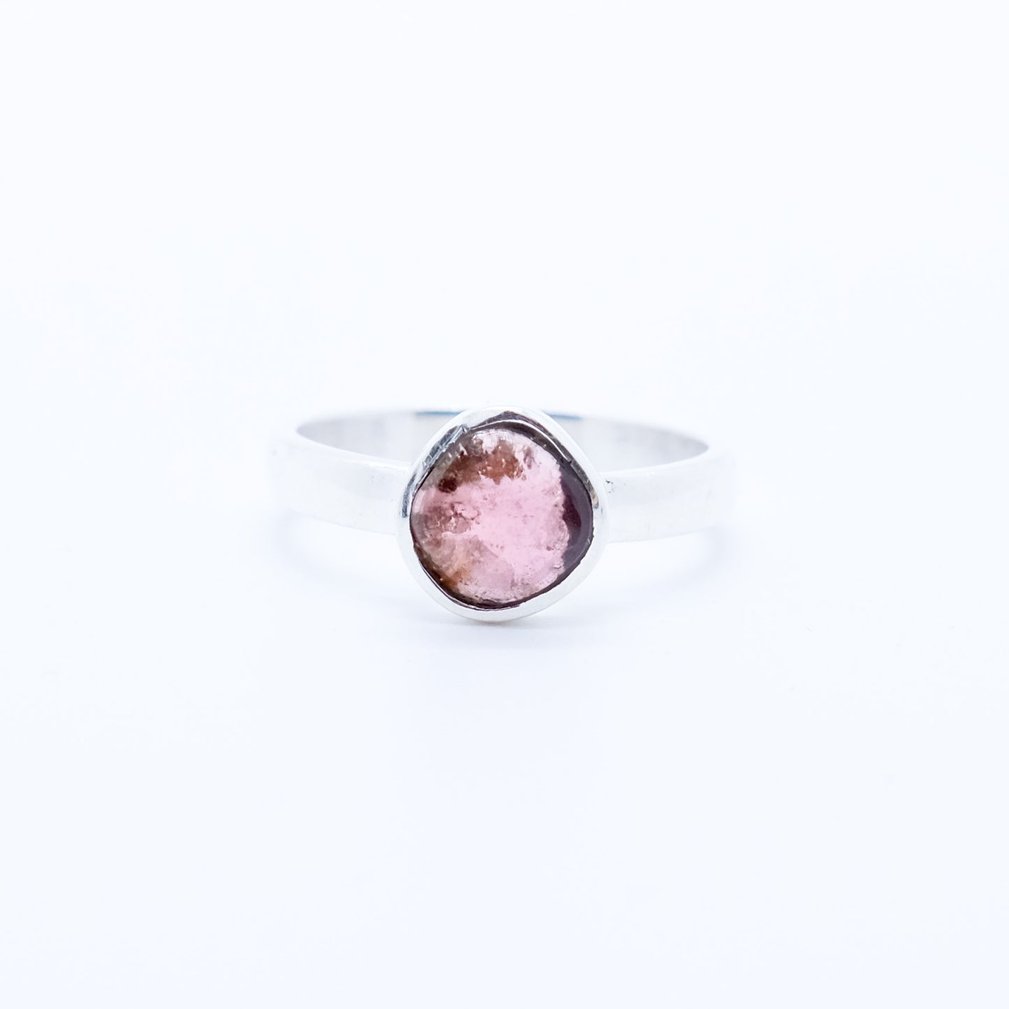 Anillo Agarimo Turmalina Multicolor Plata 925 Ecológica
