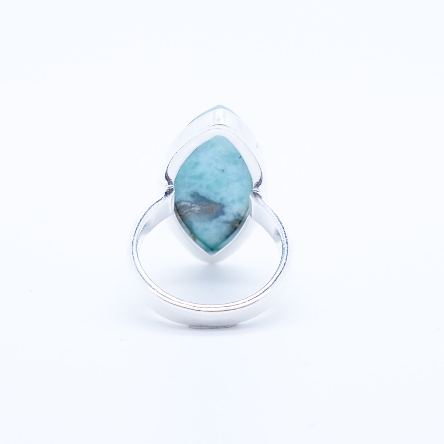 Anillos Larimar Agape Plata 925 Ecológica Hecho a Mano