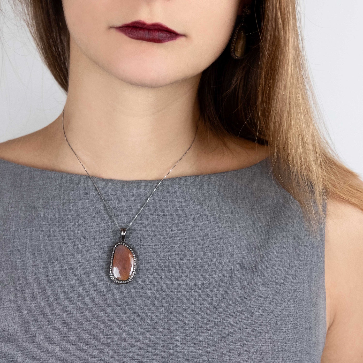 Colgante Zafire - Plata Luz