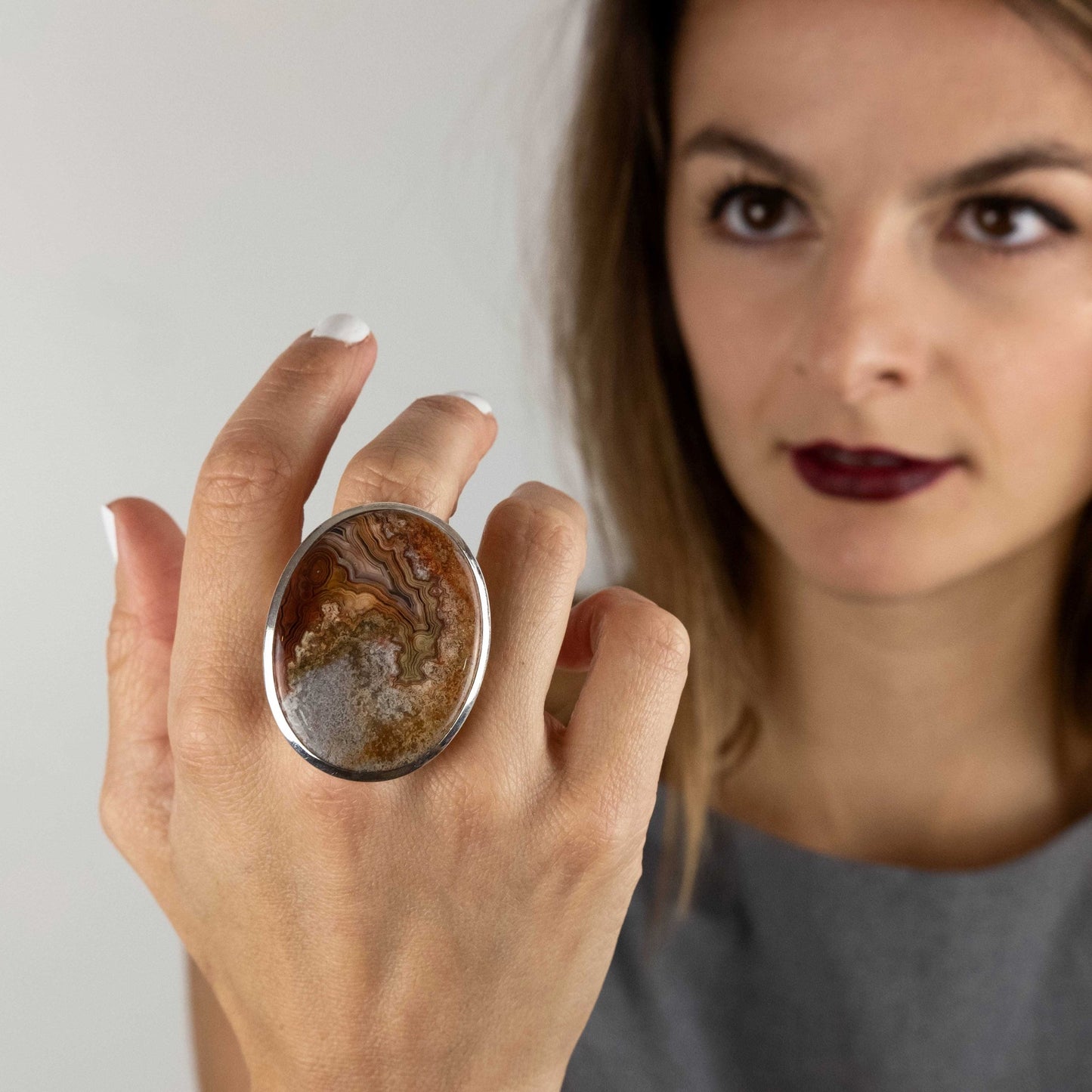 IC: ANILLO PLATA AGATA 5