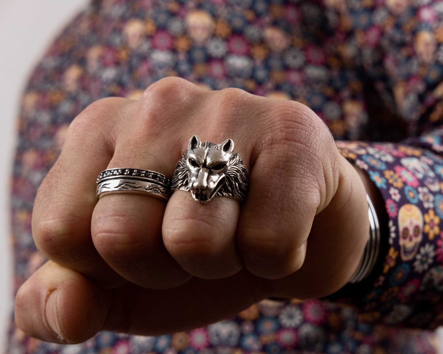 IC: ANILLO PLATA 925 LOBO