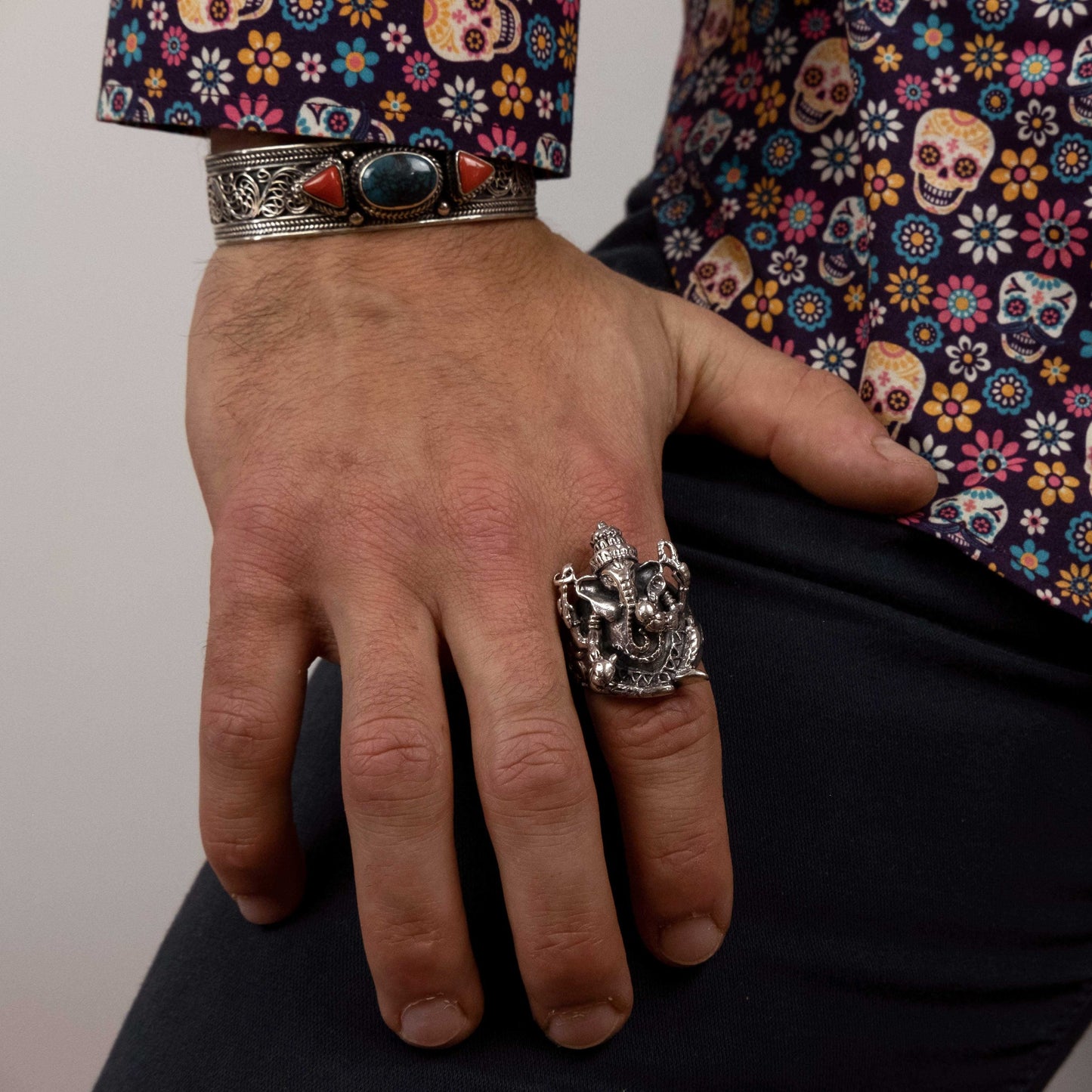 IC: ANILLO PLATA GANESH 1