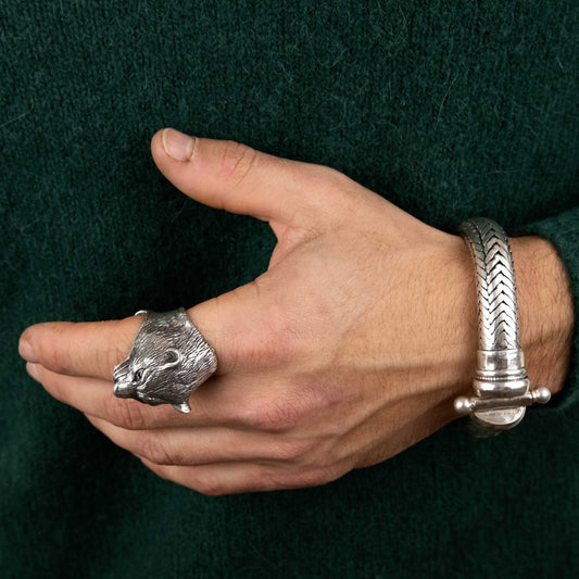Anillo Jaguar - Plata Luz