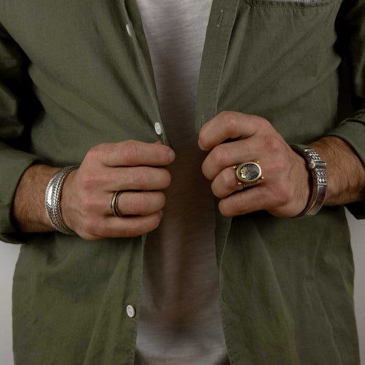 IC: ANILLO PLATA 925 Y BRONCE ANTIESTRES