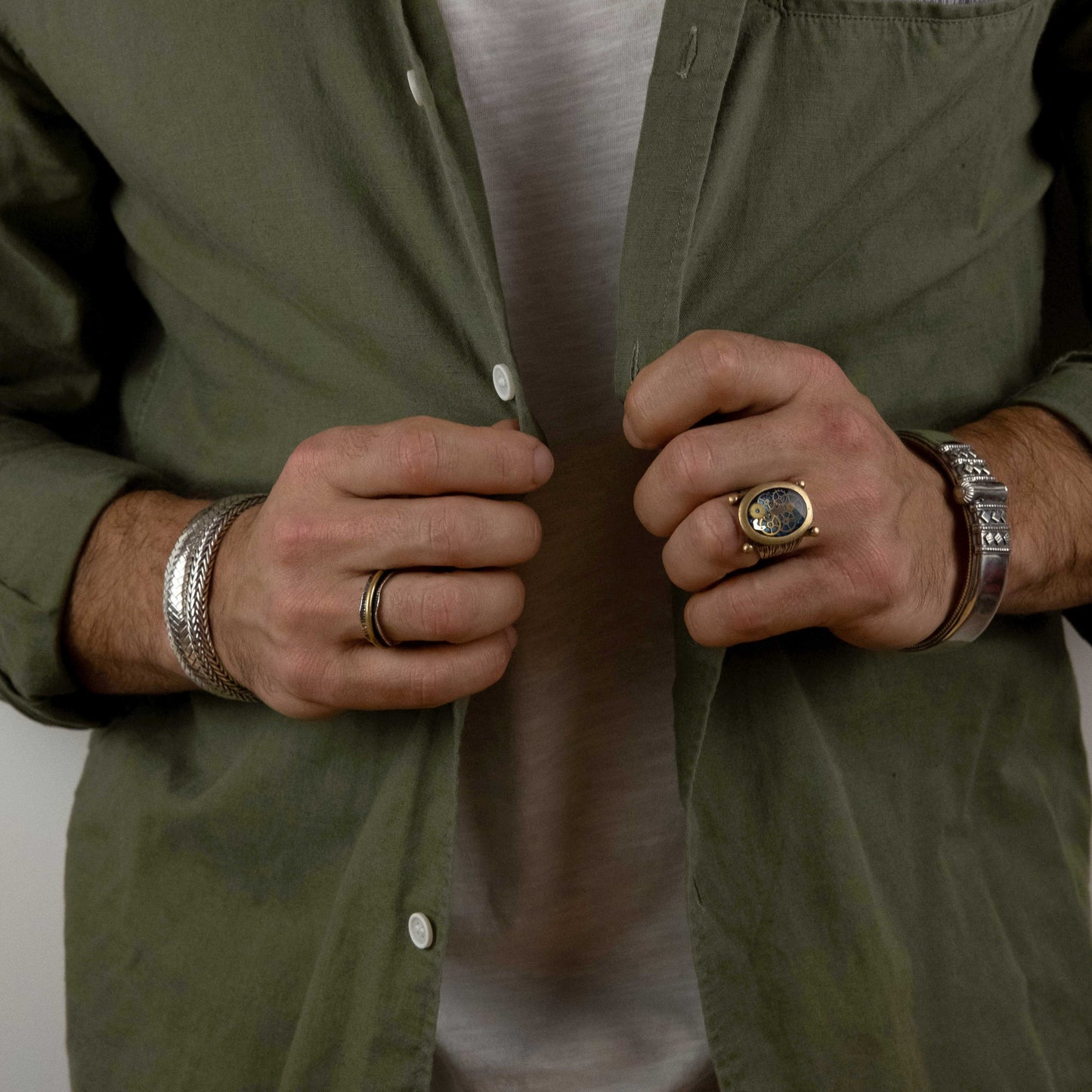 Anillo Reloj Spher - Plata Luz