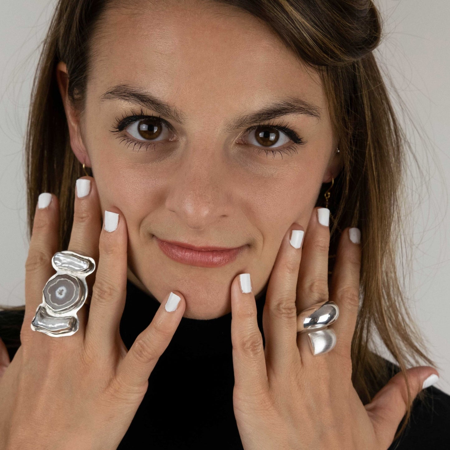 Anillo Akaatti - Plata Luz