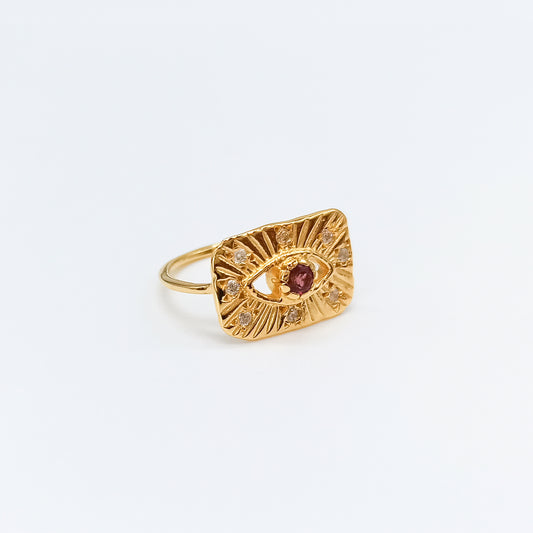 Anillo Turmalina Ojo Protector