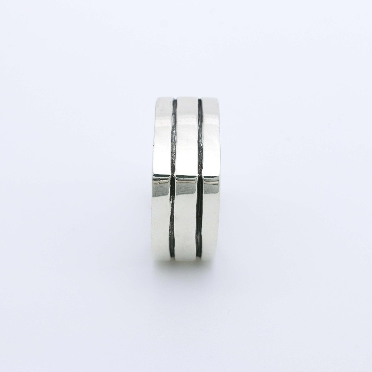 IC: 2 ANILLO PLATA 925 CUADRADO