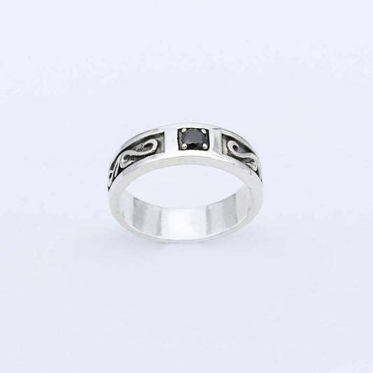 IC: ANILLO PLATA 925 ONIX NEGRO HOMBRE