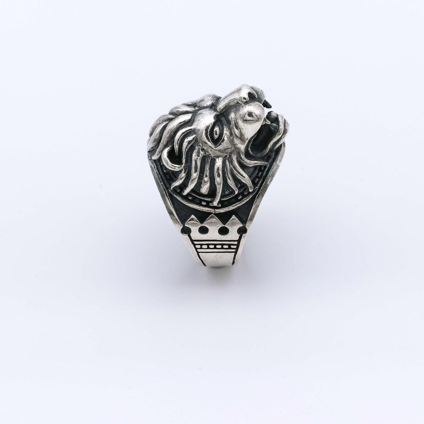 IC: ANILLO PLATA 925 LEON 2