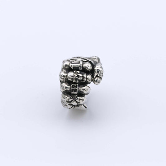 IC: ANILLO PLATA PUÑO AMERICANO 1