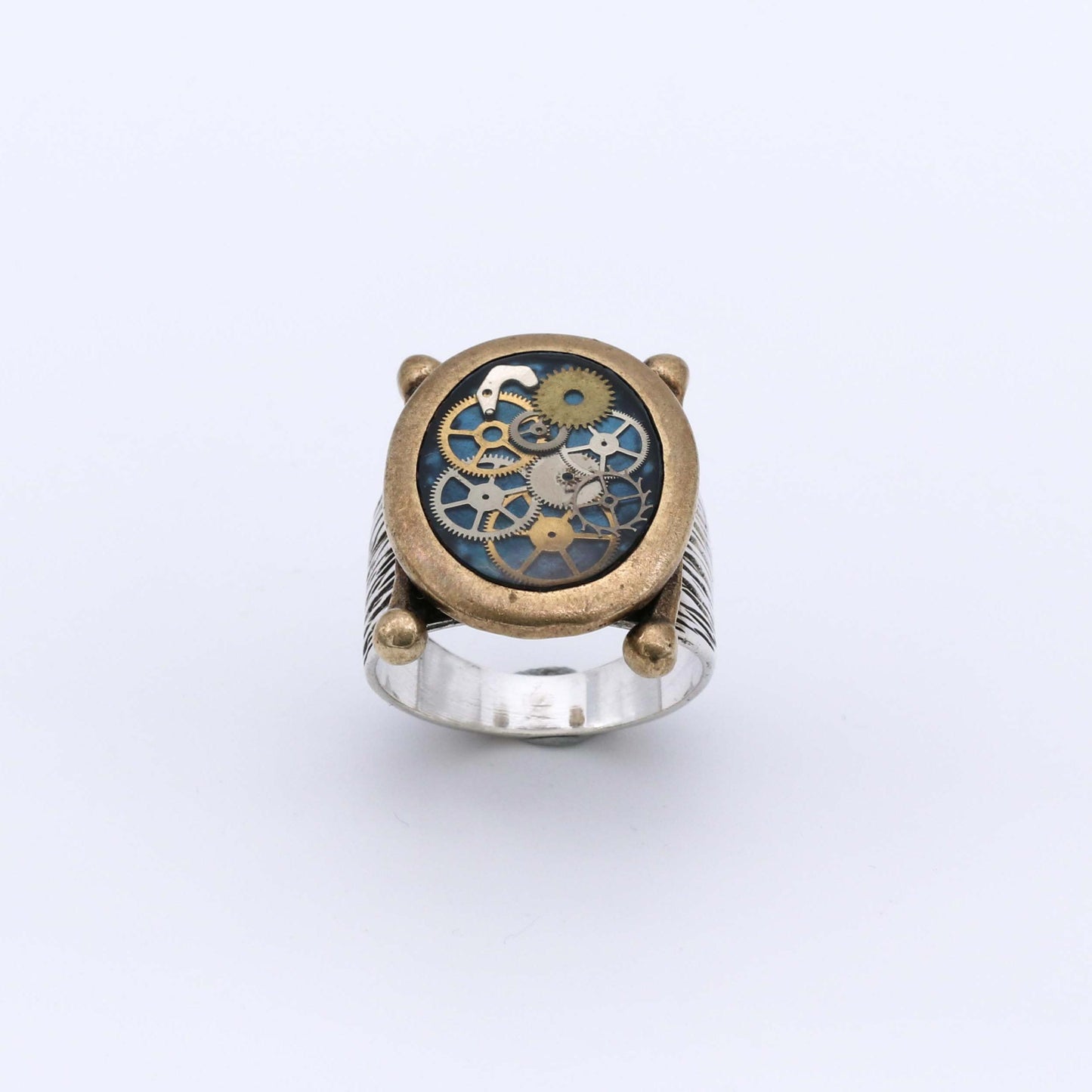 Anillo Reloj Spher - Plata Luz