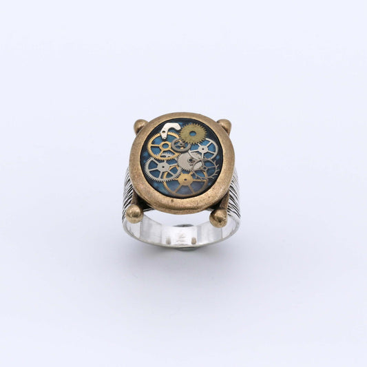 Anillo Reloj Spher - Plata Luz