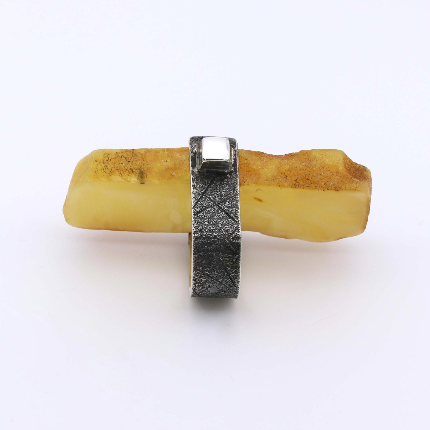 IC: ANILLO PLATA AMBAR ARTESANIA 925 ESPAÑA