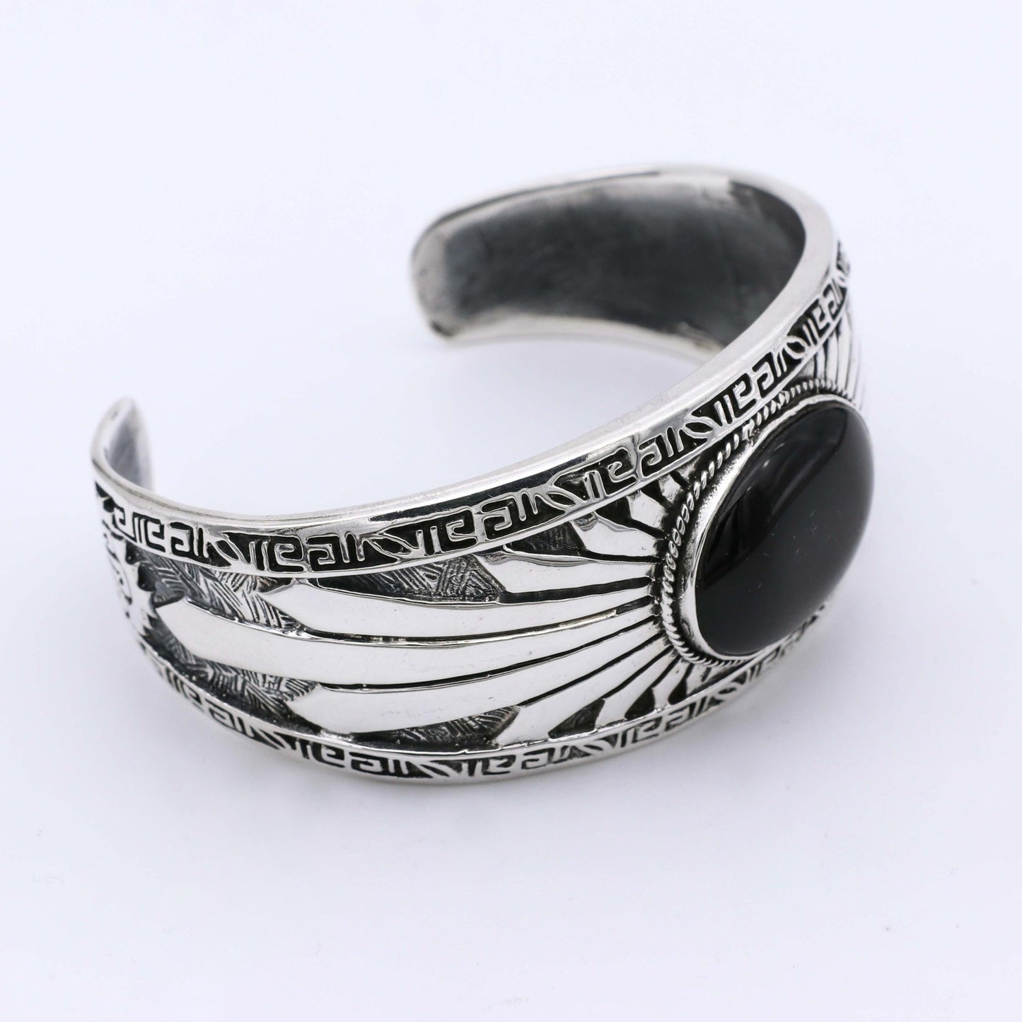Pulsera hombre onix negro Masoandro - Plata Luz 5