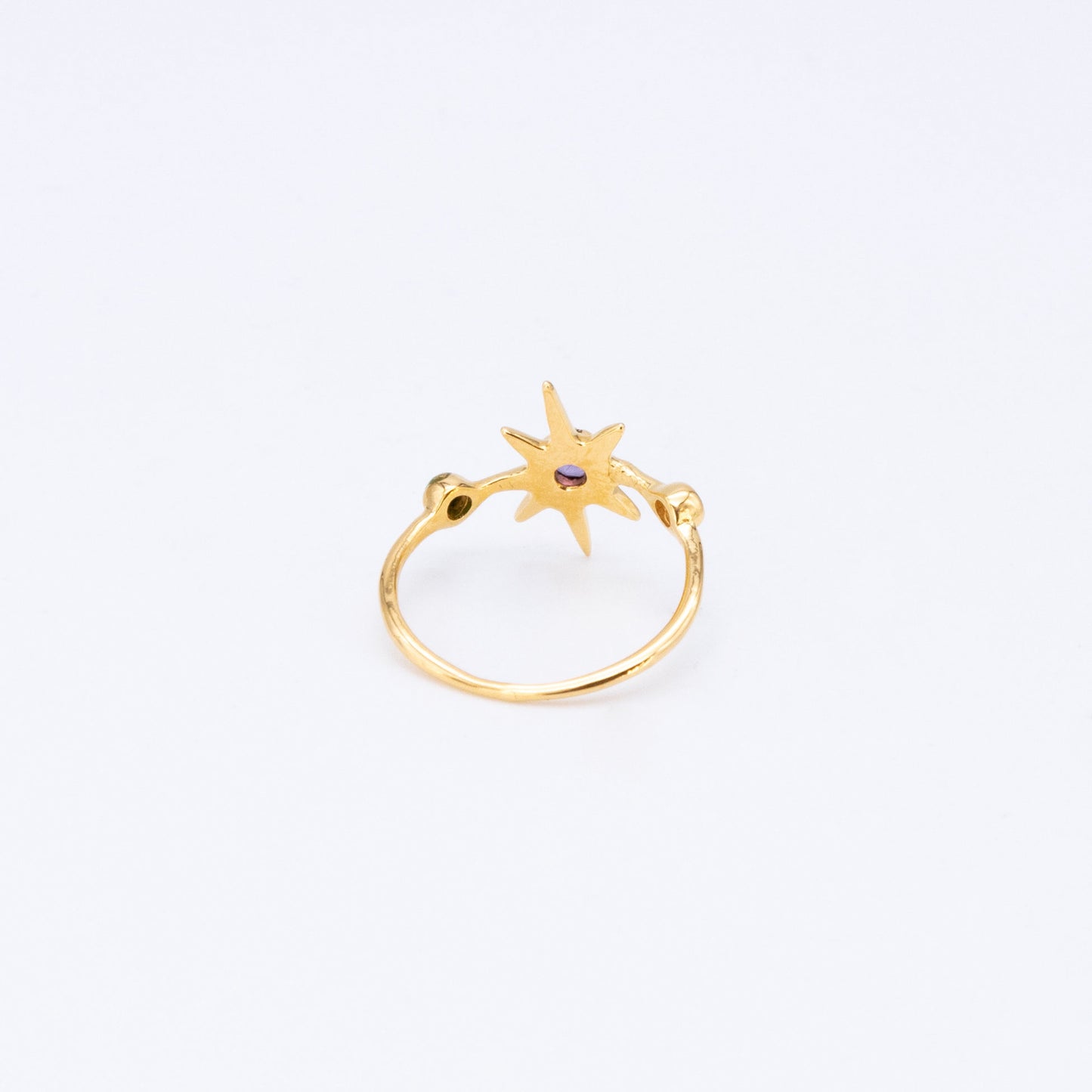 Anillo Soleil Plata 925 Chapada Oro