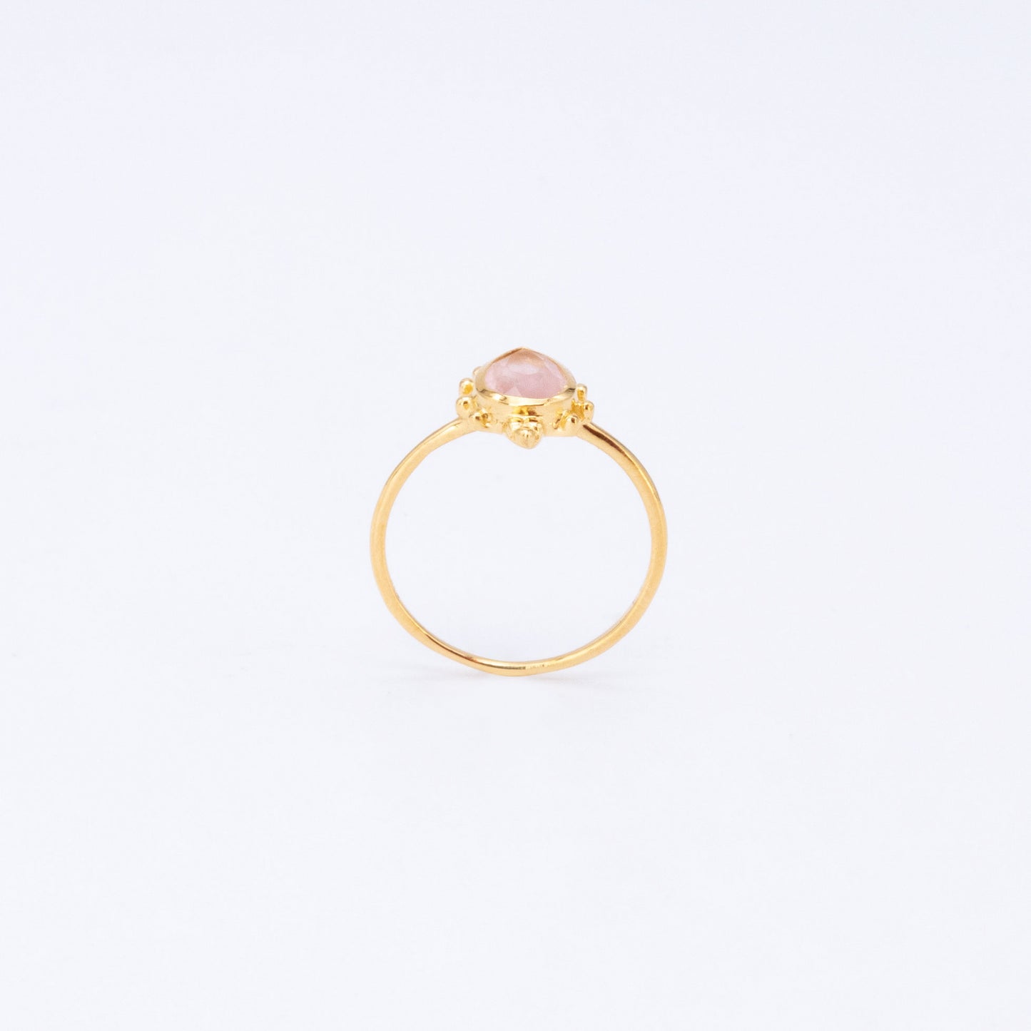 Anillo Kuelaun Corona Cuarzo Rosa