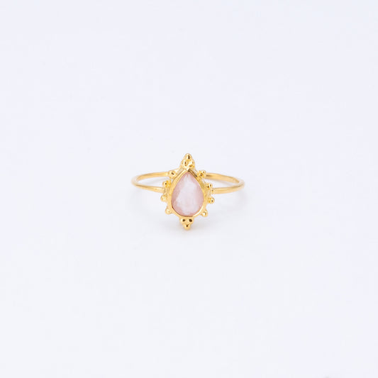 Anillo Kuelaun Corona Cuarzo Rosa