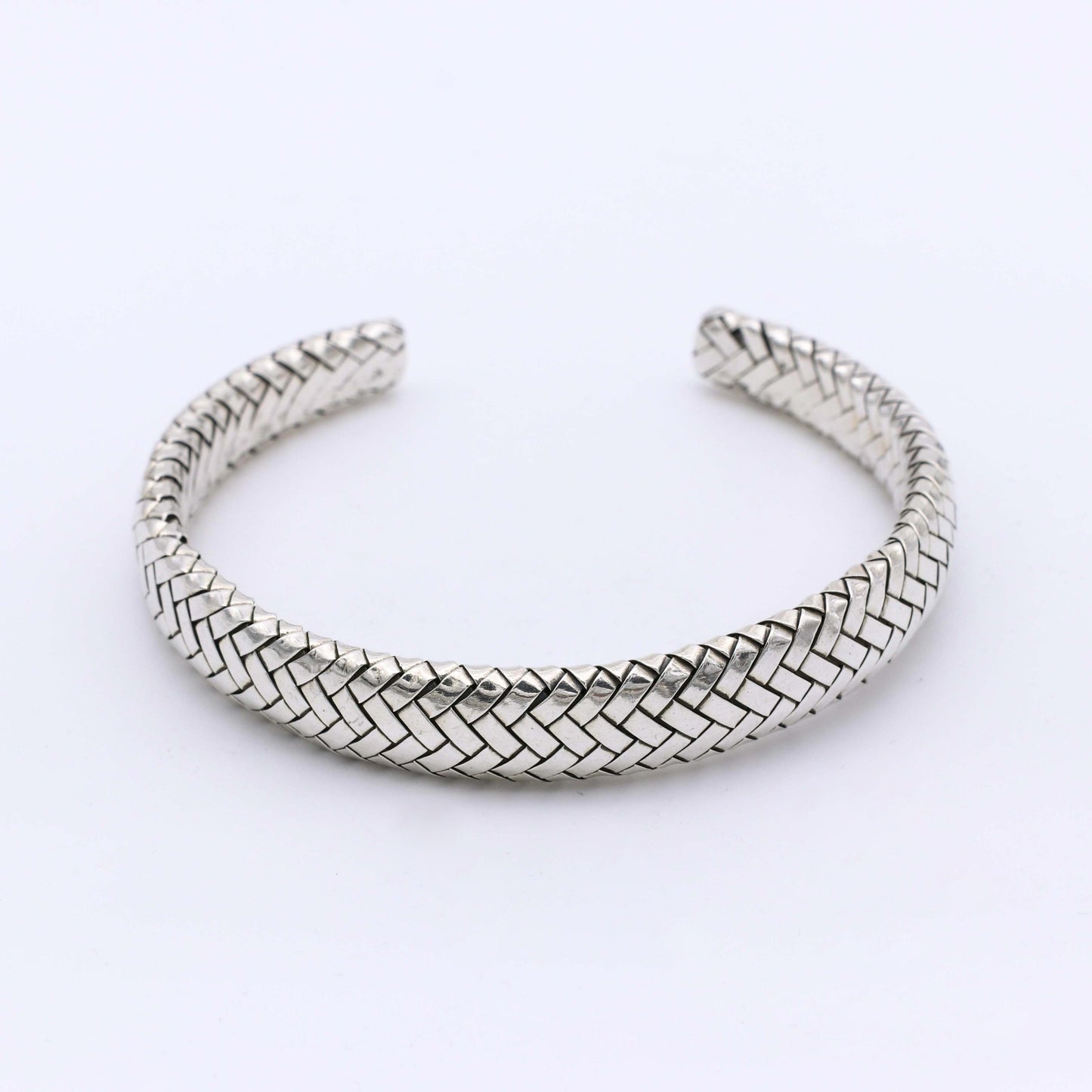Pulsera Rígida Ben - Plata Luz