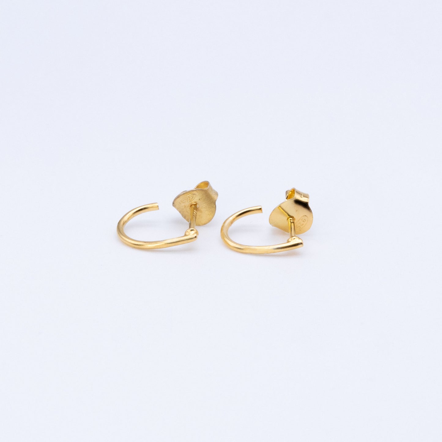 Pendiente Aro Kanca Plata Bañada en Oro 18k