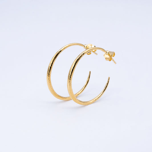 Pendiente Nokeu Aro Plata 925 Baño Oro 18K